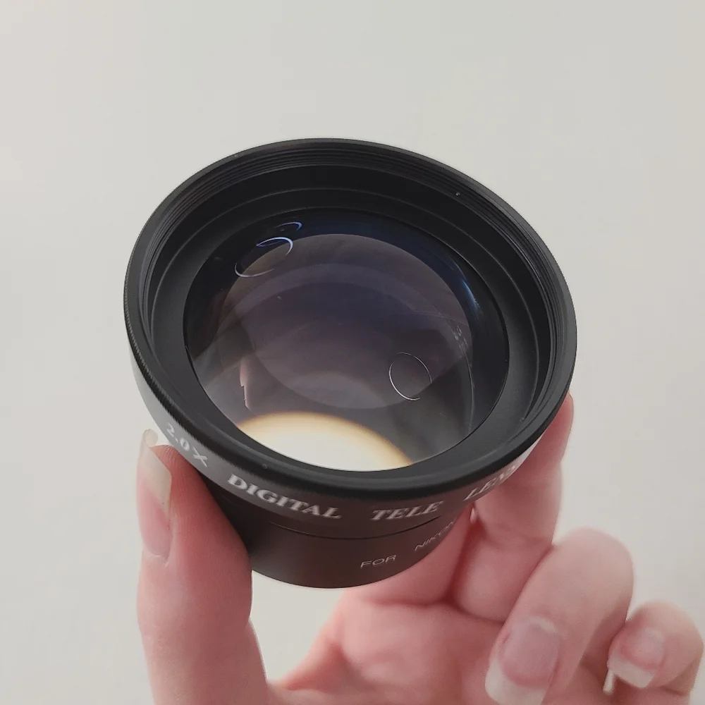 Professional Digital Tele Adapter Lens For Nikon 5700 Black Photography 2.0X